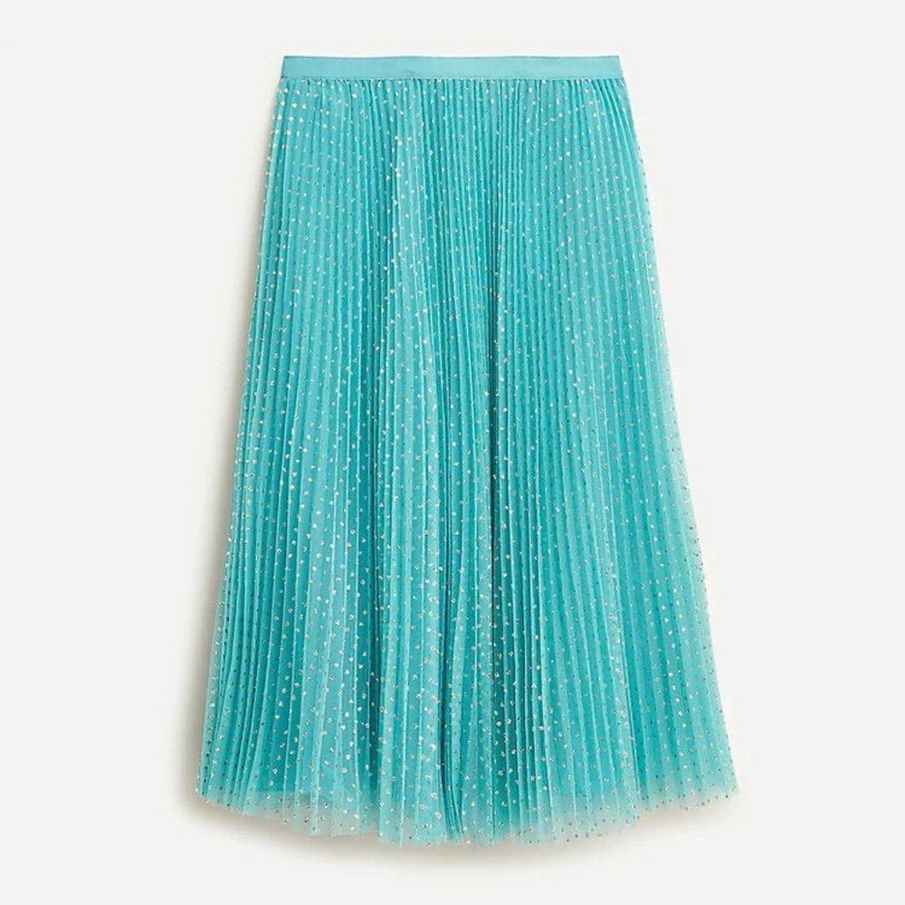 J CREW PLEATED MIDI SKIRT